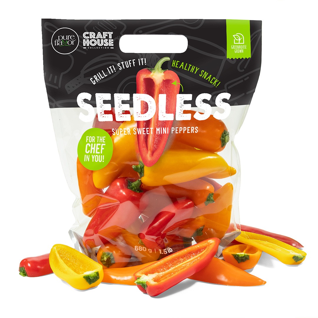 Seedless Super Sweet Mini Peppers 924